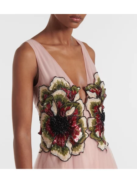Rochie Costarellos din tul roz