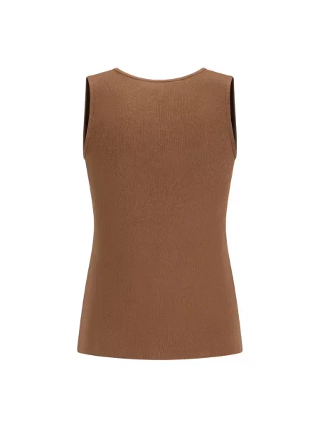 Top Max Mara zamszowy brązowy