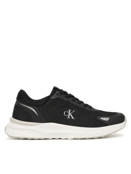 Sneakersy Calvin Klein Low Cut Lace-Up D čierna