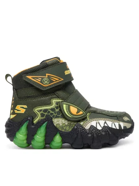 Skechers Škornji za sneg Skech-O-Saurus Lights OLV Khaki