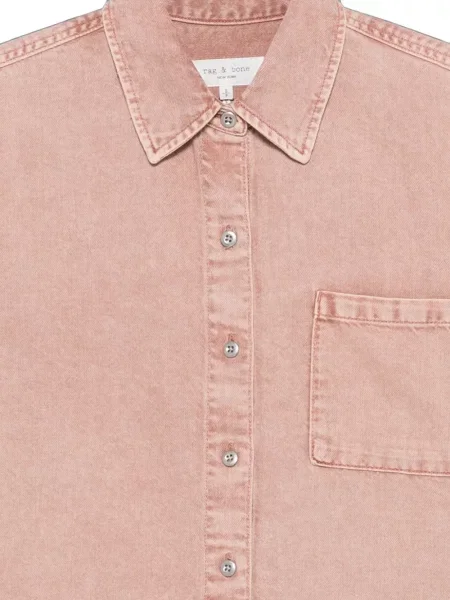 Cămașă de blugi Rag & Bone roz