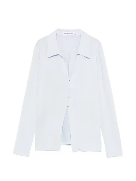 Cămașă Self-portrait lungă albastru