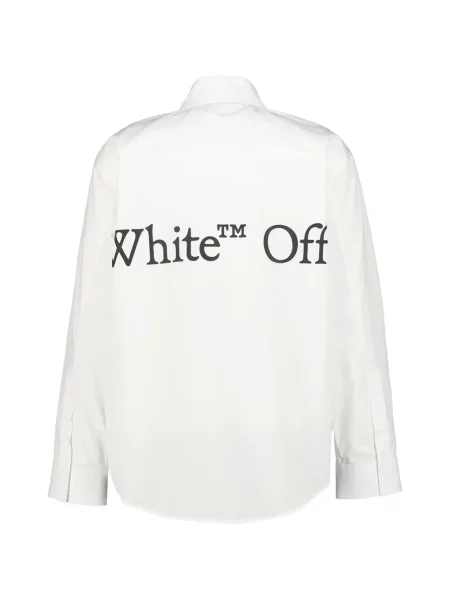 Cămașă Off-white cu imagine alb