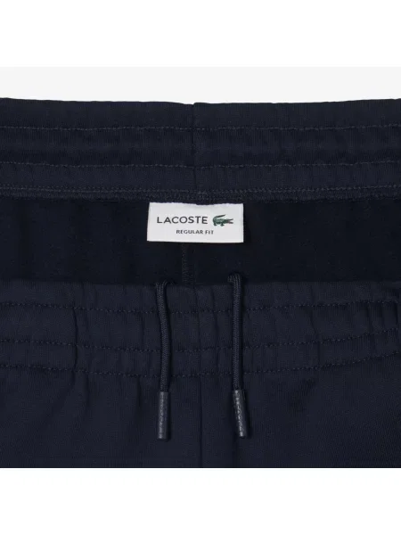 Lacoste Regularne Spodnie Dresowe Z Polaru granatowe