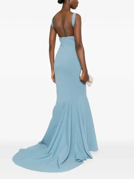 Rochie maxi Solace London de costum albastru