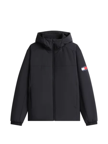 Geacă Tommy Hilfiger cu glugă cu autograf albastru