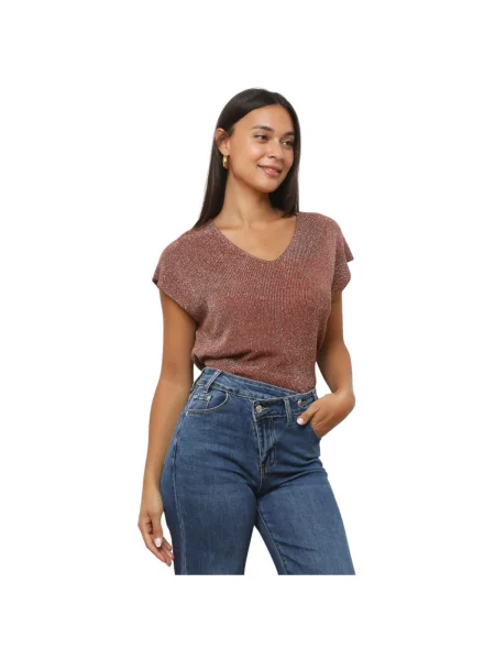 Pulover La Modeuse portocaliu