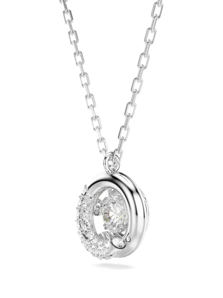 Colier Swarovski de cristal argintiu