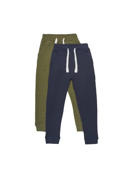 MINYMO Pantaloni bleumarin / amestecat verde