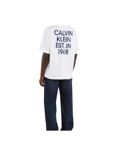 Tricou Calvin Klein Jeans alb