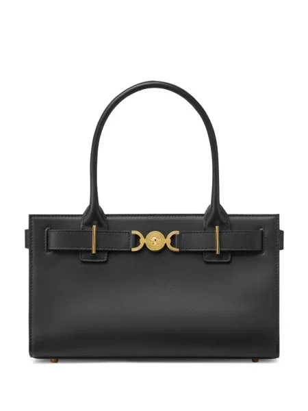Geanta de piele Versace din piele negru