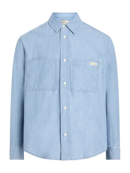 Calvin Klein Jeans Cămașă deschis albastru