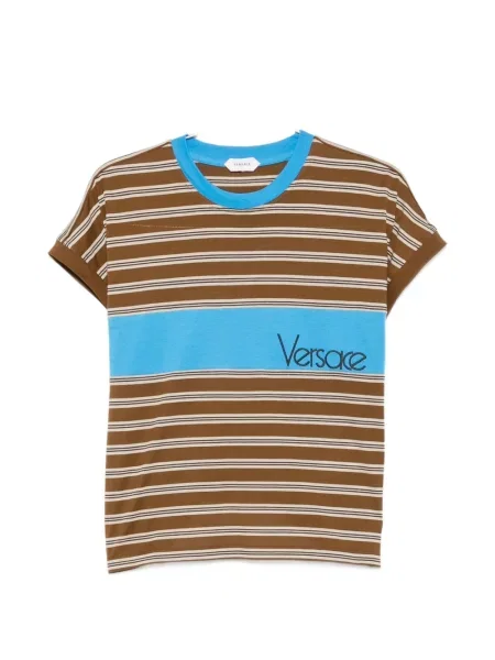 Tricou Versace cu broderie maro