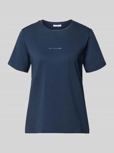 Męski t-shirt o kroju regular fit z czystej bawełny Marc O'polo Denim granatowa