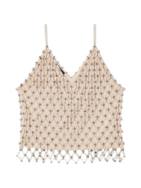 Top Maje cu decolteu în V cu mărgele