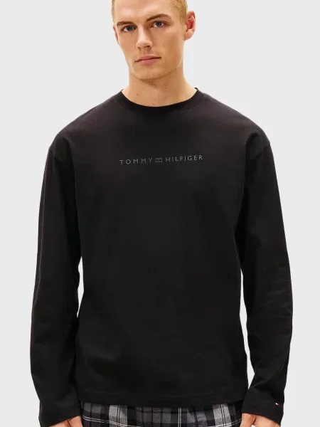 Лонгслив Tommy Hilfiger черный