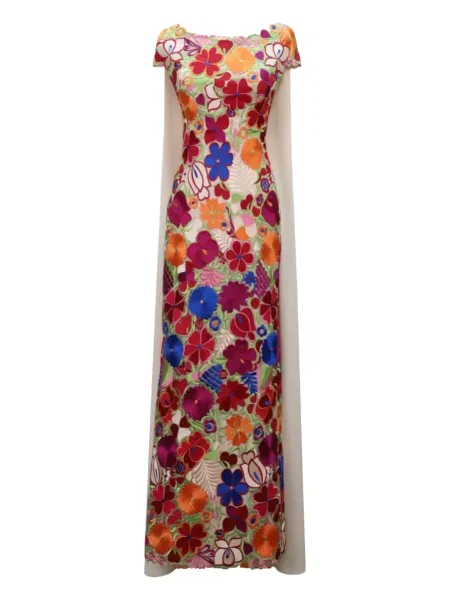 Rochie Gemy Maalouf cu model floral de costum