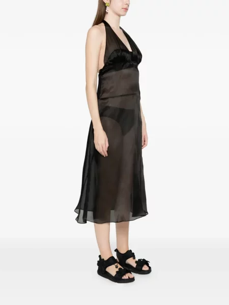 Oblekové midi šaty Alfie po kolena černé