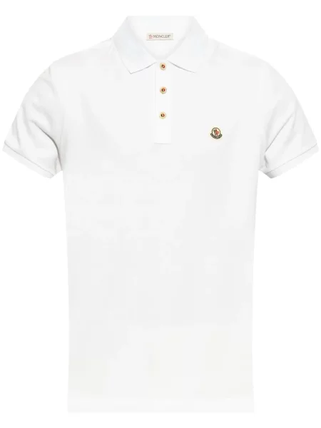 Polo Moncler alb