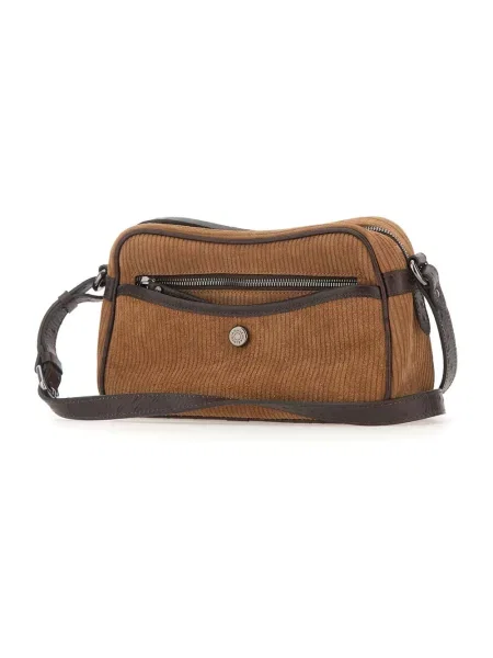 Torebka crossbody Gianni Chiarini skórzana brązowa