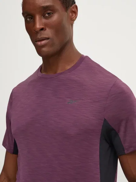 Majica kratkih rukava za trening Reebok Athlete s uzorkom ljubičasta