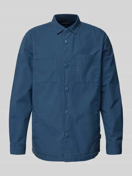 Koszula wierzchnia o kroju slim fit z czystej bawełny model ‘RICKFELL’ Barbour niebieska