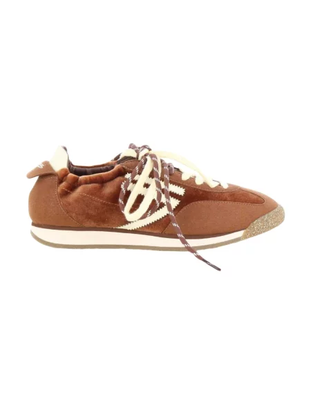 Sneakersy Puraai skórzane brązowe