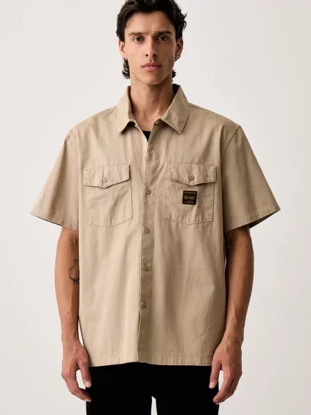 Levi's koszula SS WORKER WW x WORKWEAR beżowa