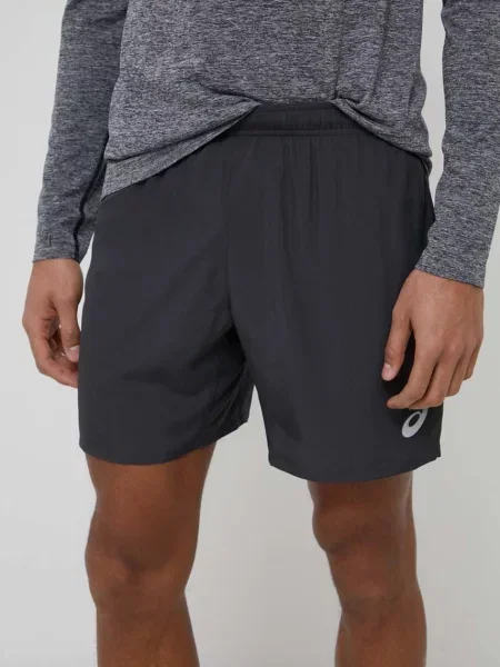 Olcsóbban. Férfi futó rövidnadrág ASICS Core graphite grey. Méret: szürke