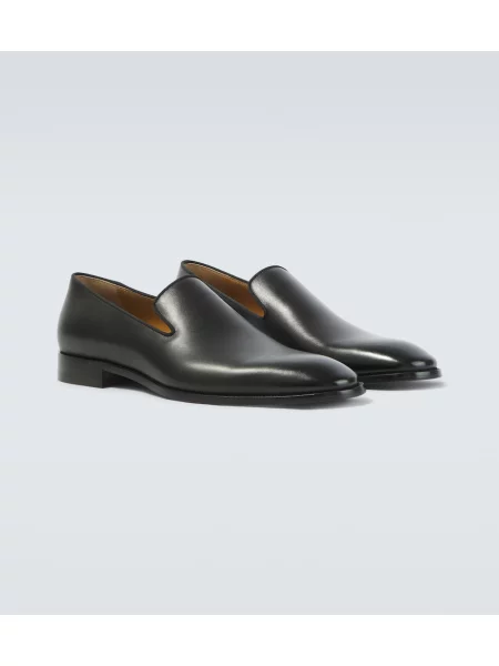 Pantofi loafer Christian Louboutin din piele negru