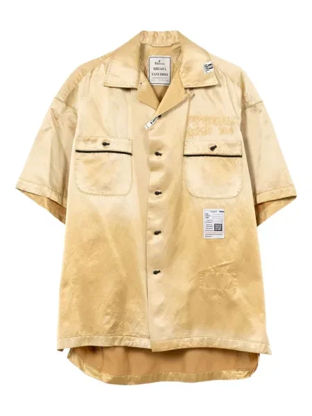 Cămașă Maison Mihara Yasuhiro scurtă auriu