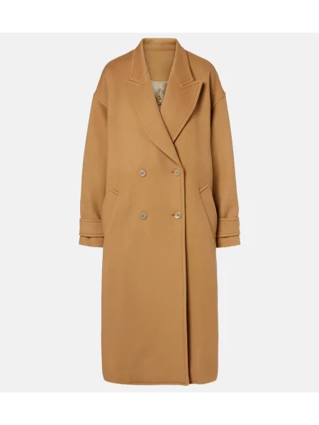 Palton Isabel Marant de lână maro