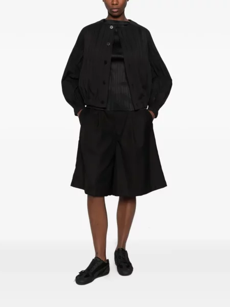 Bunda Pleats Please Issey Miyake černá