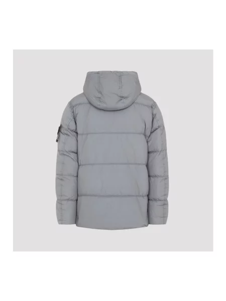 Kurtka puchowa Stone Island z kamieniami szara