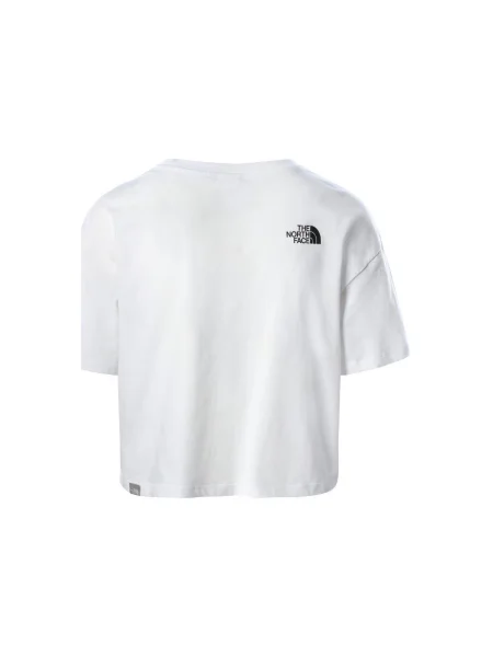 Tričko The North Face orezané biela
