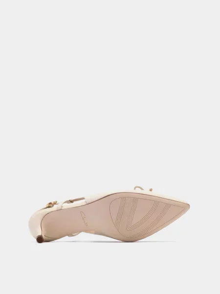 Кожаные мюли Clarks с бантом