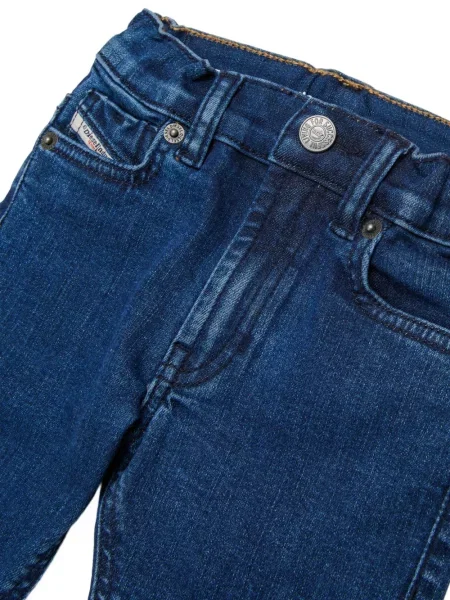 Jeansy straight leg dziecięce Diesel niebieskie