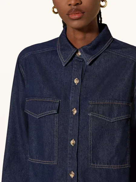 Mrs & Hugs Bluzka Jeansowa blau granatowa