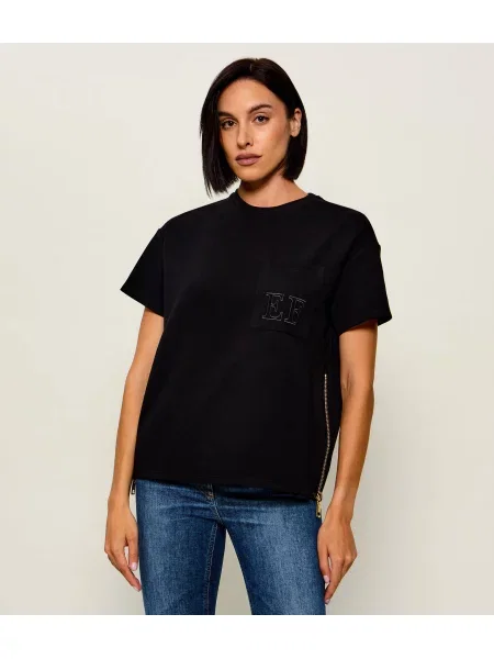 Elisabetta Franchi Tricou | Relaxed fit negru