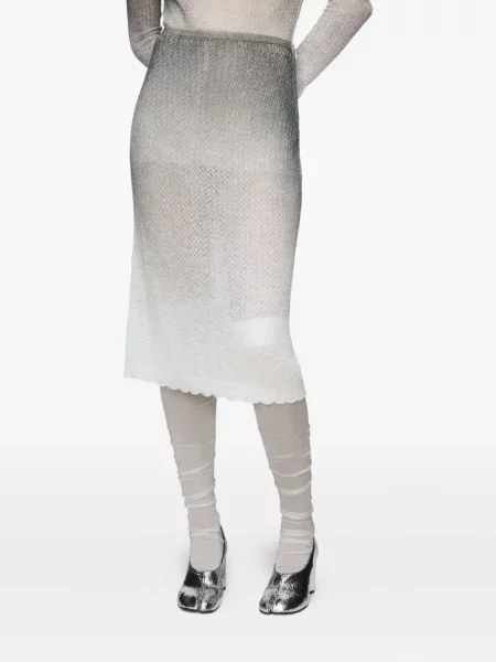 Midi sijonas Maison Margiela iki kelių pilka