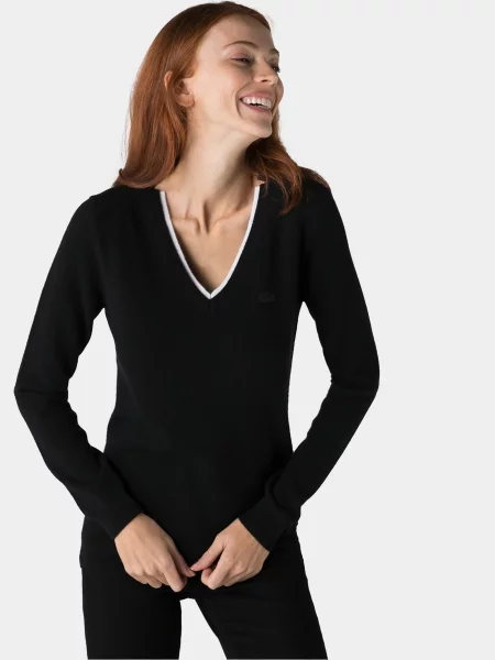 Lacoste Джемпер Вовна чорний