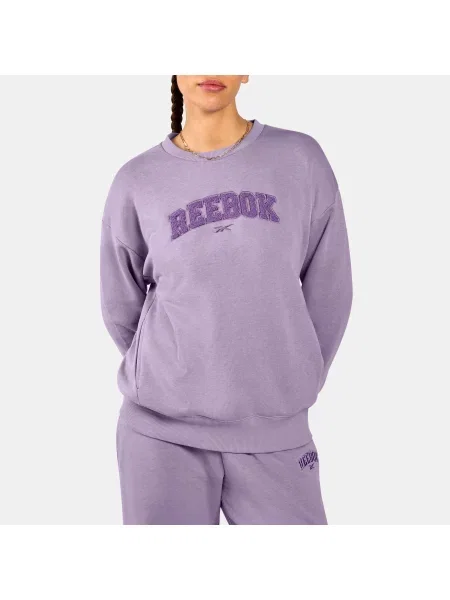 Reebok bluza Prep Chenille Crewunisex Dream Purple Size: XS fioletowa