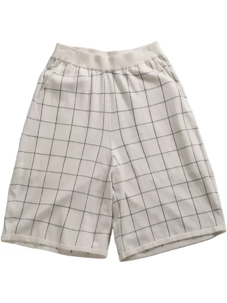 Szorty Frenckenberger z kaszmiru białe