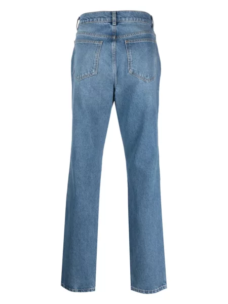 Raštuotos liesas meškiukas skinny fit džinsai Moschino mėlyna
