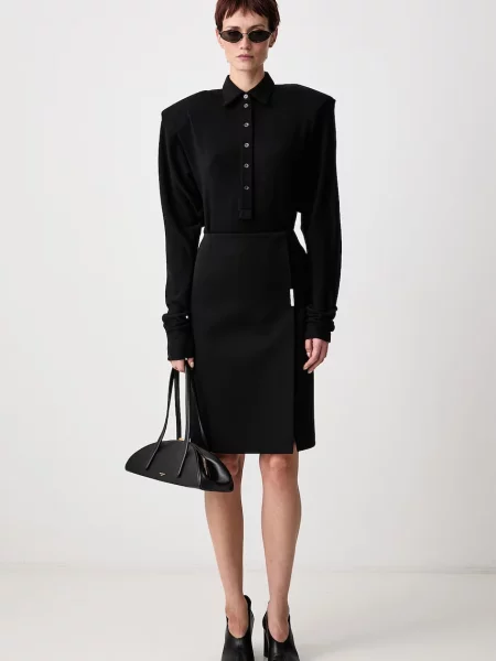 MUGLER fustă creion din lână