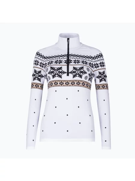 Дамски термо суитшърт Newland Isalind Half Zip white/black бяло