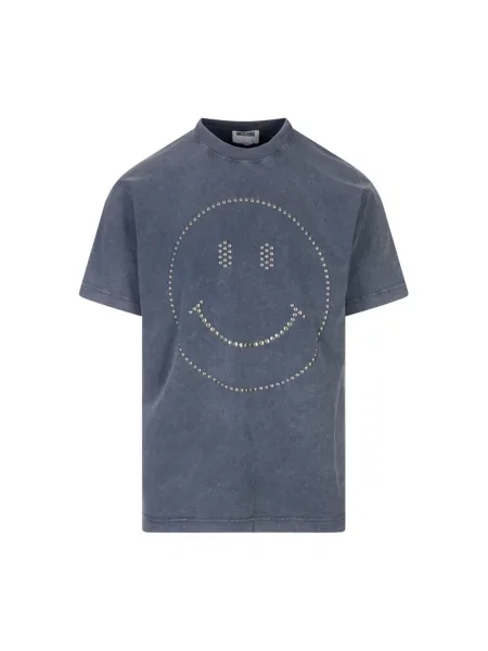 Koszulka polo Moschino niebieska