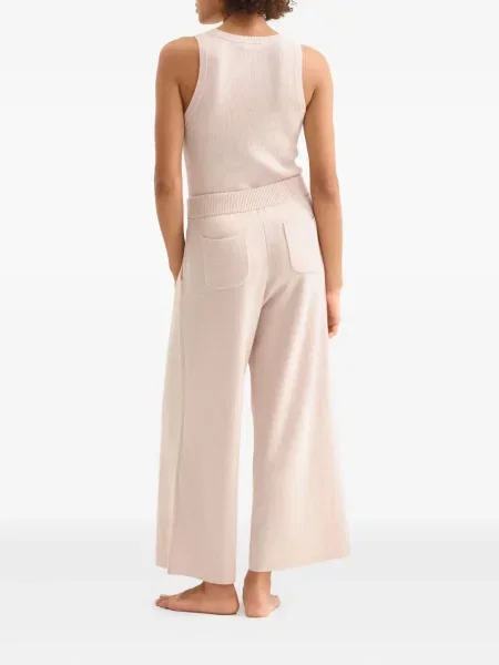 Pantaloni Eres plisate roz