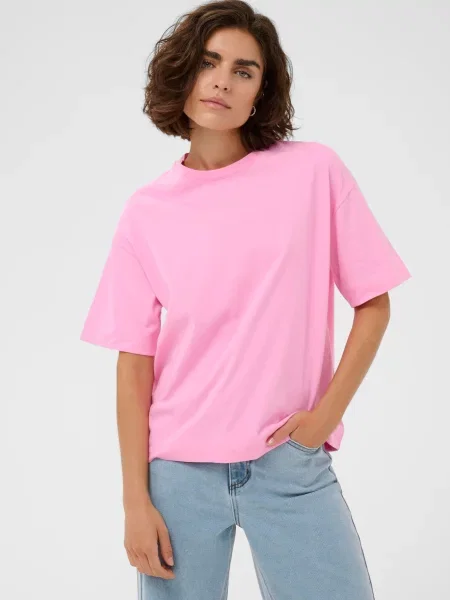 Kaffe Tricou KAtomina deschis roz