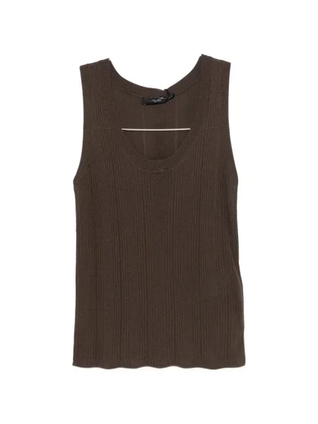 Voiaj top Weekend Max Mara cu nervuri maro